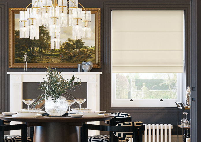 Saltaire, Buttercream - Twist&Fit Roman Blind - Image 3